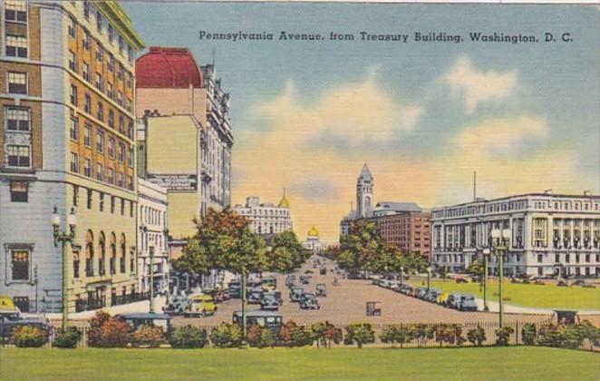 Washington D C Pennsylvania Avenue From Treasury Building