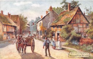 Woolhampton Village Berkshire UK Bridgeman artist Tuck Oilette 1910c postcard