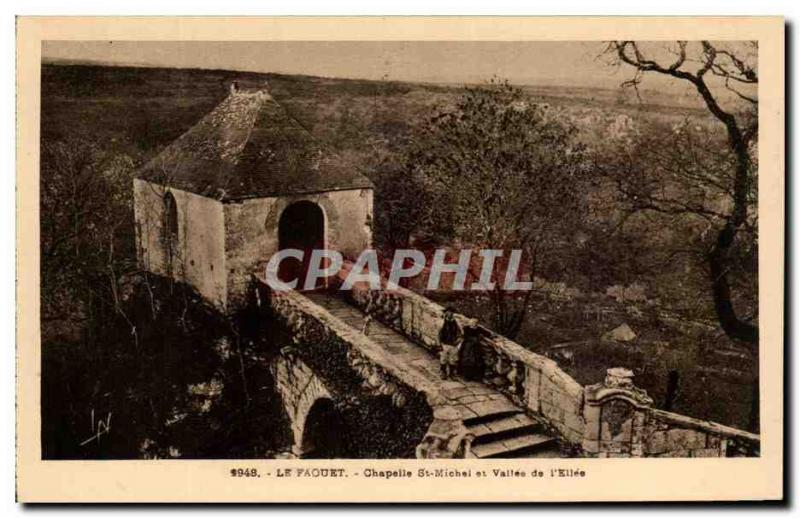 Old Postcard The Faouet Chapel St Michel Vallee L & # 39Ellee