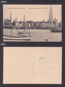 Vintage Postcard Belgium Antwerp General view