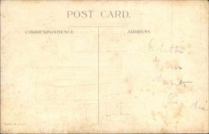 Christmas Santa Clause Peeks Inside Embossed c1900s-10s Postcard