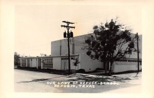 Our Lady Of Refuge School Real Photo - Refugio, Texas TX  