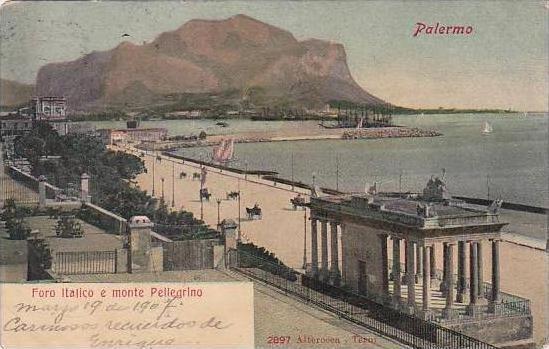 Italy Palermo Foro Italico e monte Pellegrino 1907