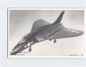 Postcard Douglas XF4D Skyray, Jet Fighter US Navy