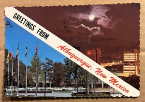 1973 USED POSTCARD - GREETINGS FROM ALBUQUERQUE, NEW MEXICO
