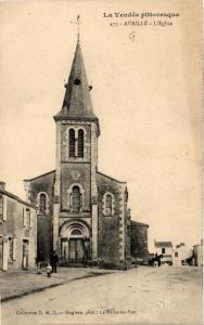 CPA La Vendée Pitt. - Avrille - L'Église (297586)