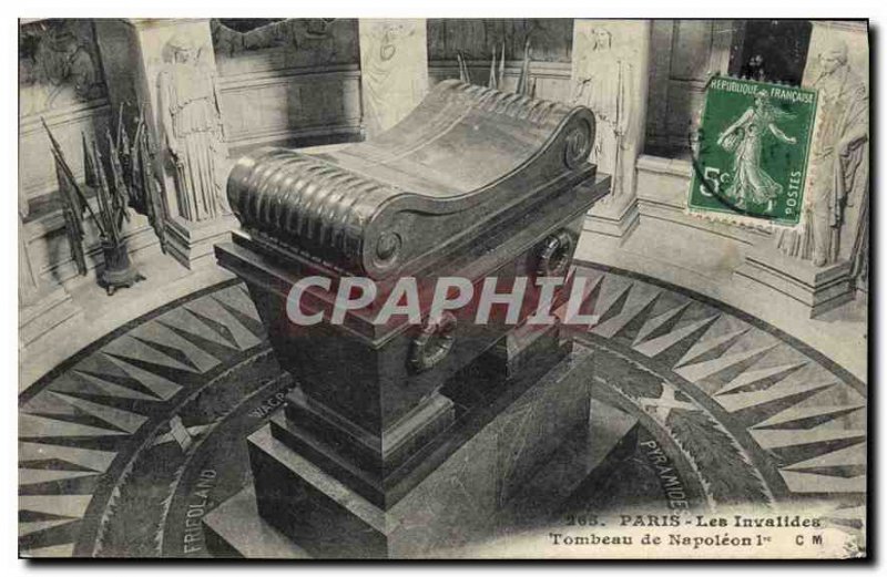 Old Postcard Paris Les Invalides Napoleon's Tomb 1