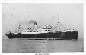 SS Baltrover W.A. Statships Writing on back, missing stamp 