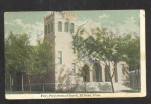 EL RENO OKLAHOMA FIRST PRESBYTERIAN CHURCH BUILDING VINTAGE POSTCARD