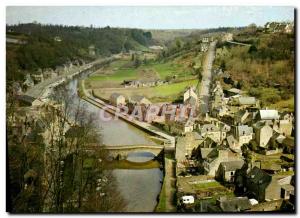 Modern Postcard Dinan on its Remparts crete in wait in the valley