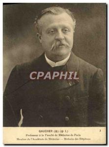 Old Postcard Left Professor at the Faculty of Medicine of Paris Doctor of Hos...