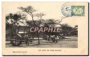 Old Postcard Cote des Somalis Djibouti A corner Dire Dawa