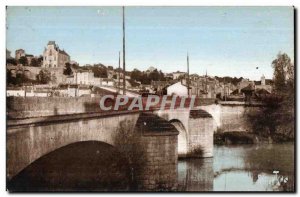 Old Postcard Poitiers Pont Neuf on the Clain