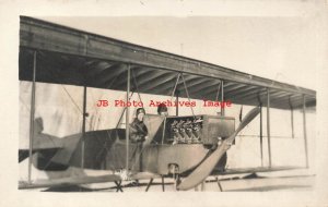 CA, San Diego, California, RPPC, North Island US Army 1st Aero Squadron Airplane