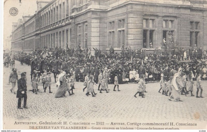 ANVERS, Antwerp, Belgium, 1912; Cortege commemoratif H. Conscience