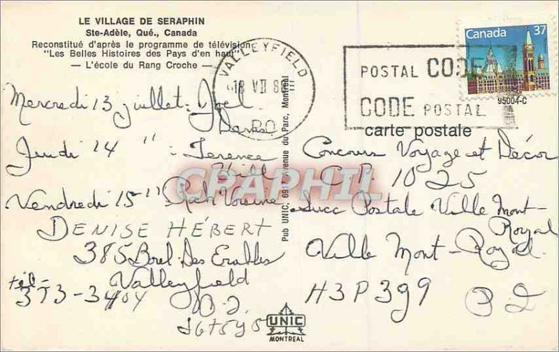 Modern Postcard The Village Seraphin Ste Adele Quebec Canada