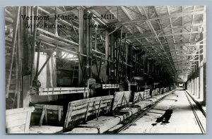 WEST RUTLAND VT VERMONT MARBLE COMPANY MIL VINTAGE REAL PHOTO POSTCARD RPPC