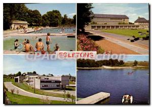 Postcard Modern Egletons The pool Le Lycee The Iut The Plan D'Eau