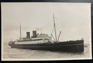 Mint Real Picture Postcard Liverpool & Dublin Nightly Express SS Lady Connaught