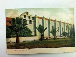 San Gabriel CA-California, 1909 Mission Religious Vintage Postcard