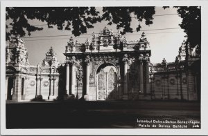 Turkey Istanbul Dolmabahce Sarayi Kapisi Constantinople Vintage RPPC C143