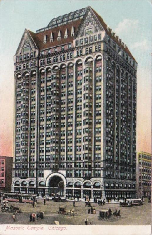 Illinois Chicago Masonic Temple 1908