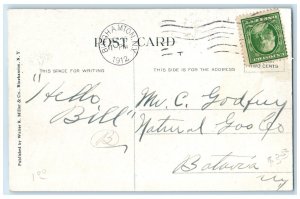1912 Post Office Exterior Building Binghamton New York Vintage Antique Postcard