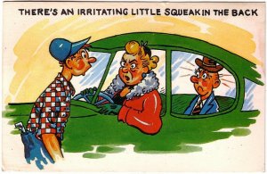 There's An Irritating Little Squeak In The Back, Mechanic, Comic Postcard