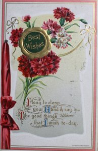 Embossed Best Wishes Card