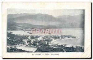 Old Postcard Corsica Corsica Ajaccio harbor