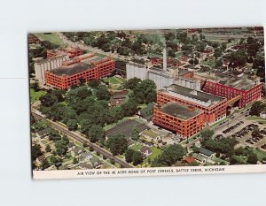 Postcard Air View Of The 40 Acre Home Of Post Cereals Battle Creek Michigan USA