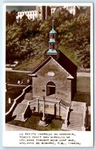 RPPC La Petite Chapelle Ste. Anne De Beaupre P.Q QUEBEC Canada Postcard