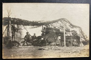 Mint Australia Real Picture Postcard RPPC Australian Troops In France Camp