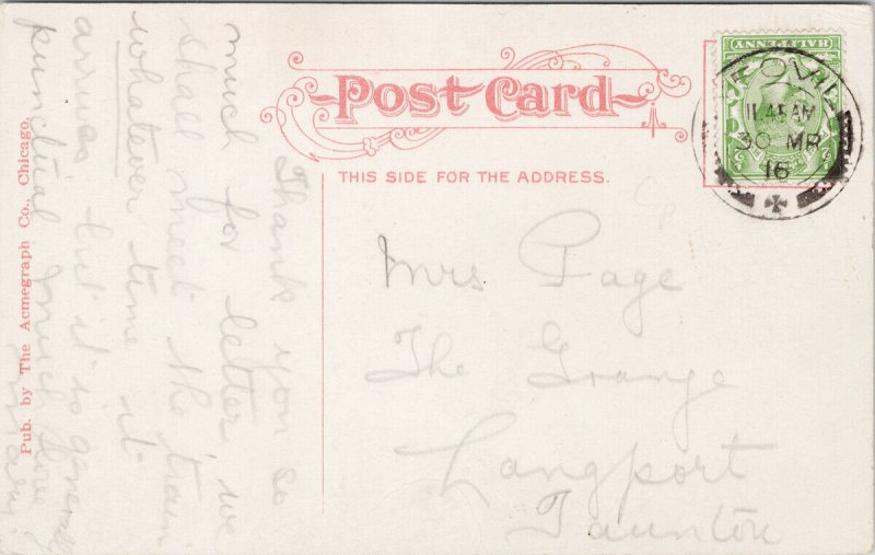Shoudy Residence Rockford IL Illinois c1916 Acmegraph Postcard H7