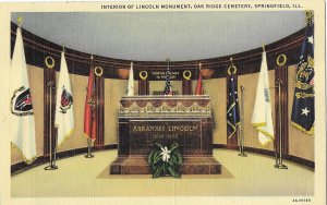 Interior of Lincoln Monument Oak Ridge Cemetery Springfield Illinois