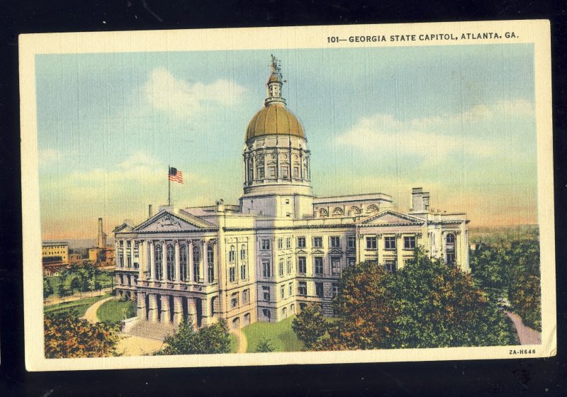 Atlanta, Georgia/GA Postcard, State Capitol Building, 1948!