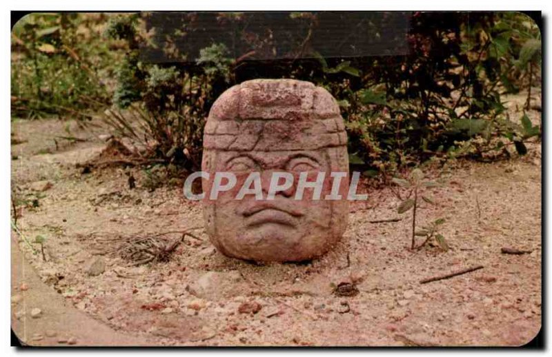 Mexico mexico Old Postcard Pieza arquelogica Museo La Venta in Villahermosa O...