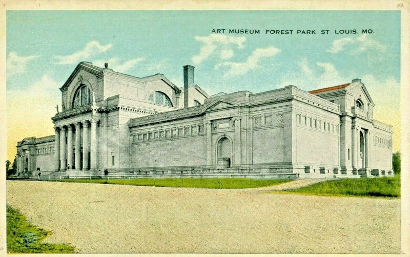 Postcard Early View  of Art Museum in Forest Park,  St. Louis, MO.      S1