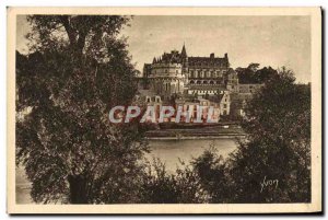 Old Postcard Chateau d & # 39Amboise Vue Generale Taking Of Bords De La Loire