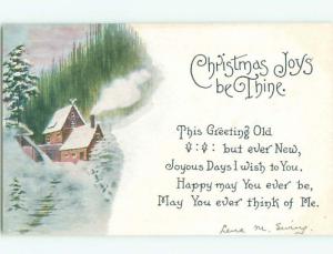 Divided-Back CHRISTMAS SCENE Great Postcard W8680