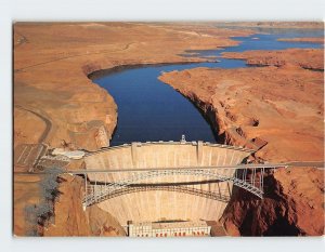 Postcard Glen Canyon Dam, Arizona