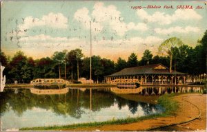 View of Elkdale Park, Selma AL c1908 Vintage Postcard I57