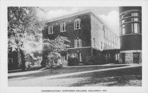 Columbia Missouri Stephens College Conservatory Antique Postcard K57858