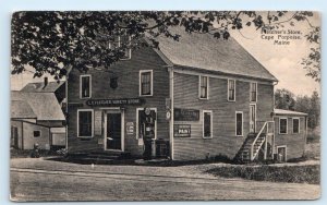 CAPE PORPOISE, Maine ME~ Gas Pump FLETCHER'S STORE Kennebunkport c1920s Postcard