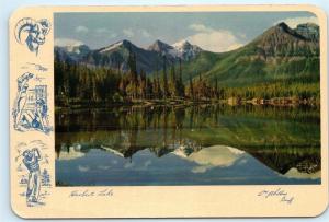 Herbert Lake Banff Alberta Canada 4x6 Postcard A43