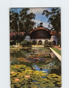 Postcard Botanical Building & Lily Pond Balboa Park San Diego  California USA