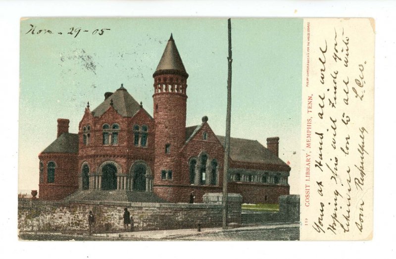 TN - Memphis. Cossit Library  ca 1905