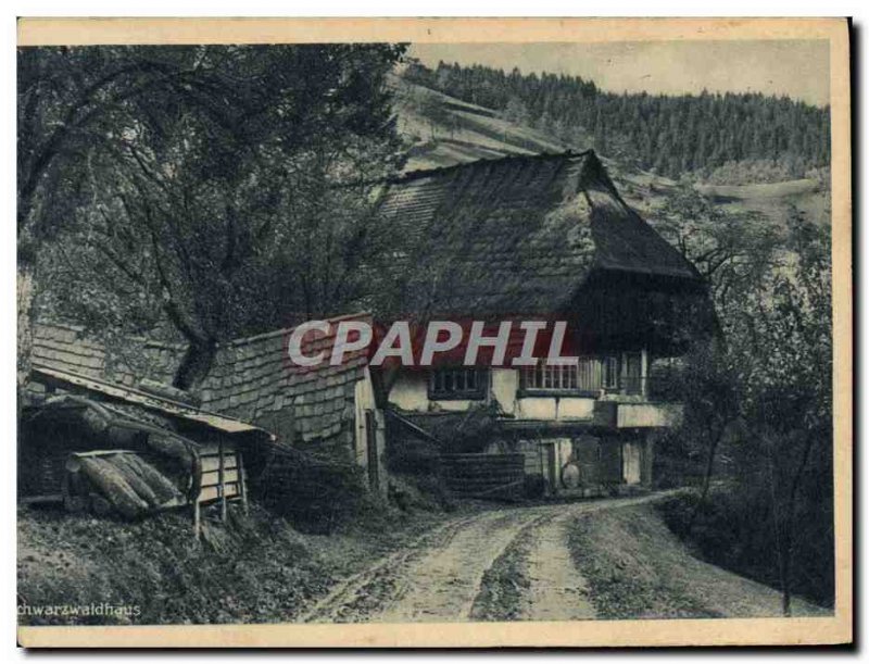 Postcard Old House Black Forest