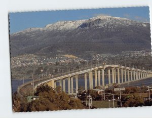 Postcard Tasman Bridge and Mount Wellington, Australia