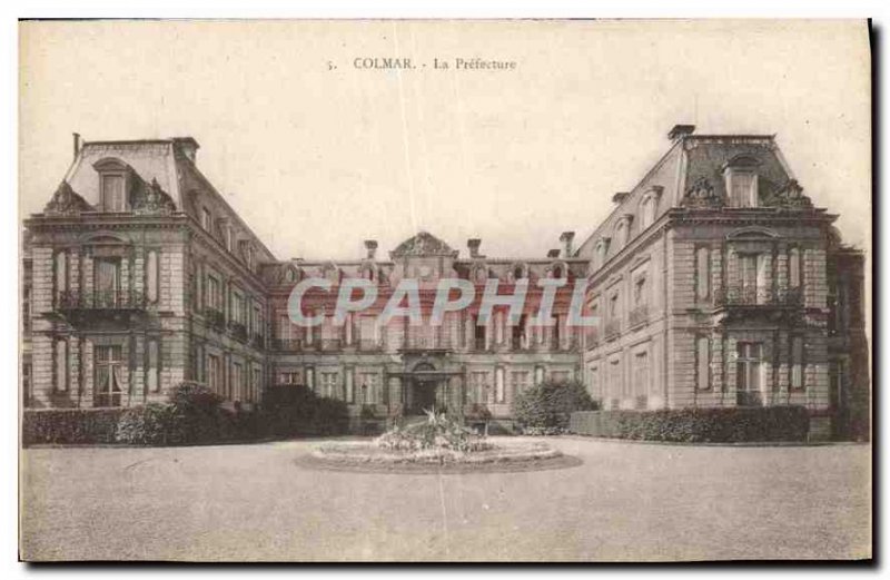 Old Postcard Colmar Prefecture